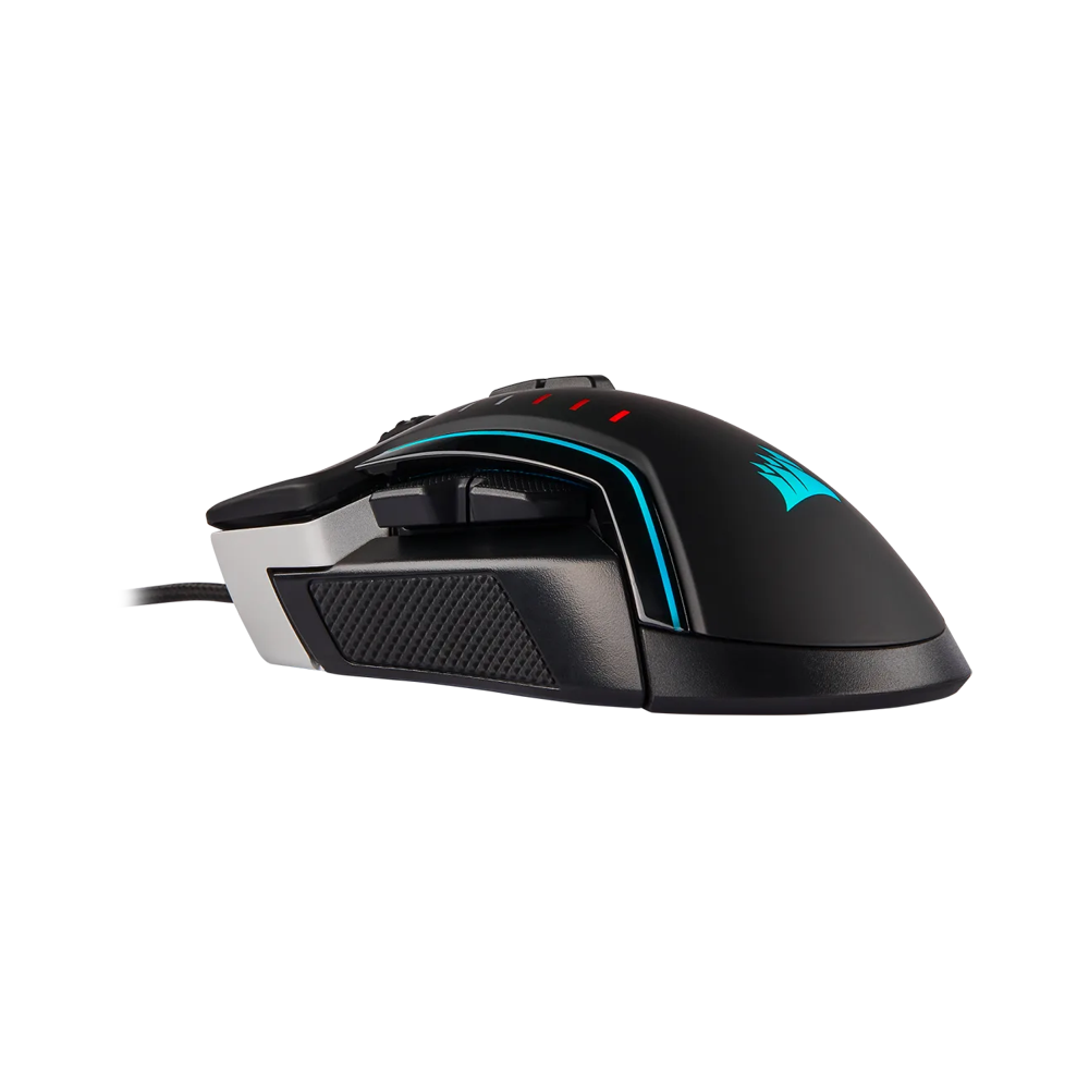 CORSAIR GLAIVE PRO RGB Wired Gaming Mouse - Aluminum Black