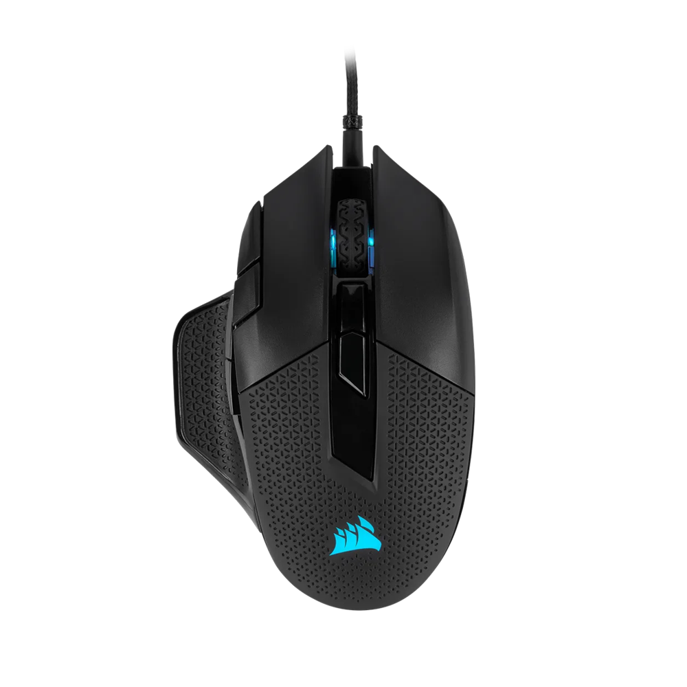 CORSAIR ICUE NIGHTSWORD RGB Wired Tunable FPS Mouse - Black