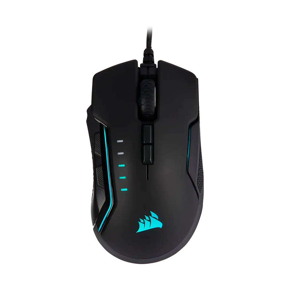 CORSAIR GLAIVE PRO RGB Wired Gaming Mouse - Aluminum Black