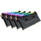 Corsair VENGEANCE RGB PRO 32GB (4 x 8GB) DDR4 DRAM 3200MHz C16 Memory Kit — Black