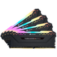 Corsair VENGEANCE RGB PRO 32GB (4 x 8GB) DDR4 DRAM 3200MHz C16 Memory Kit — Black