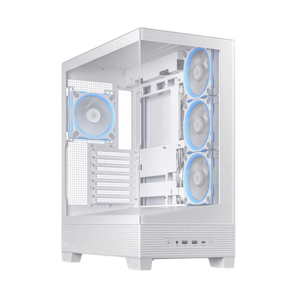 ASUS A31 PLUS TG ARGB ATX Case - White