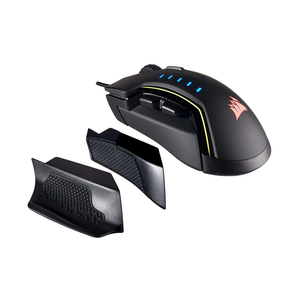 CORSAIR GLAIVE RGB Wired Gaming Mouse - Black