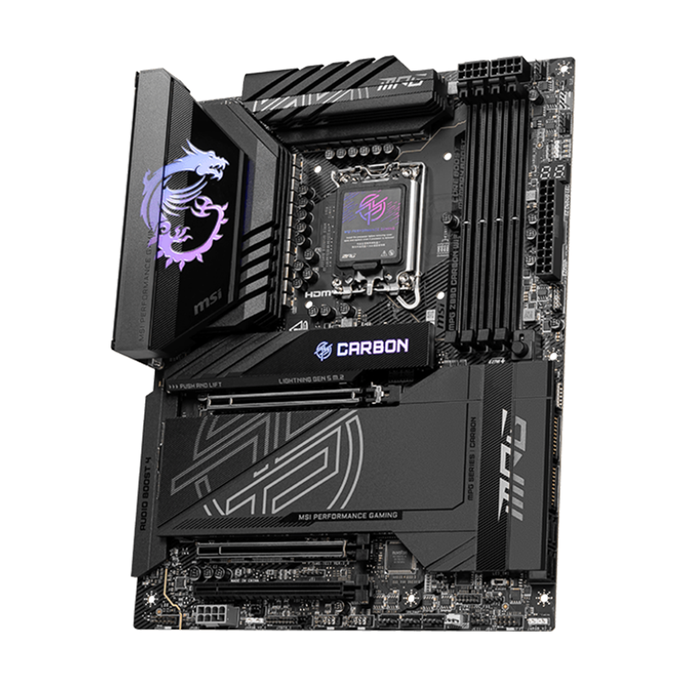 MSI MPG Z890 Carbon Wi-Fi 7 DDR5 Motherboard - Black