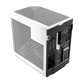 HYTE Dual Chamber Panoramic Tempered Glass ATX Case with 3 Fans - Black/White
