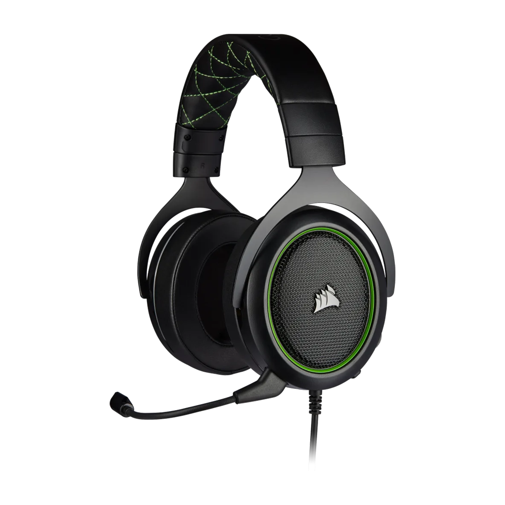 CORSAIR HS50 PRO STEREO Wired Gaming Headset - Green (EU)