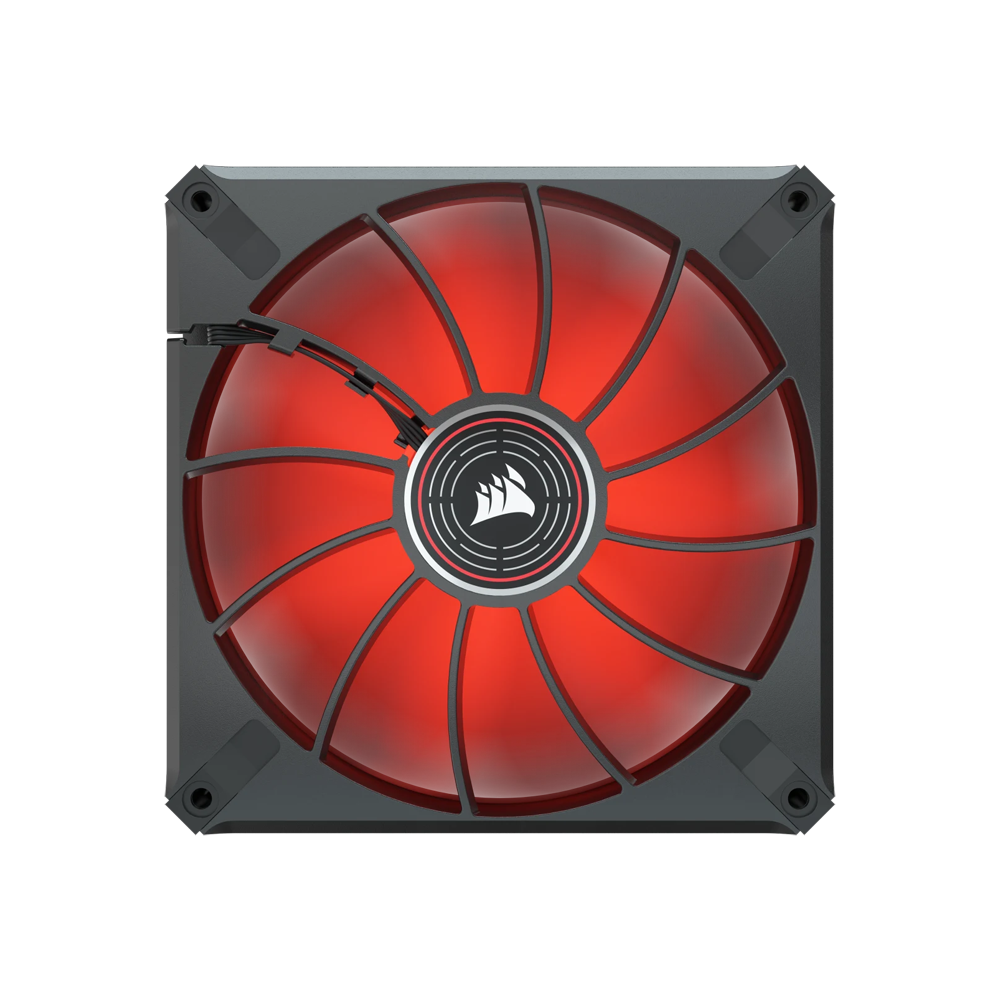 CORSAIR ML140 LED ELITE Premium 140mm PWM Magnetic Levitation Fan - Red