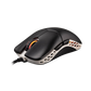 DUCKY FEATHER RGB Wired Huano Blue Switches Lightweight Gaming Mouse - Black/White