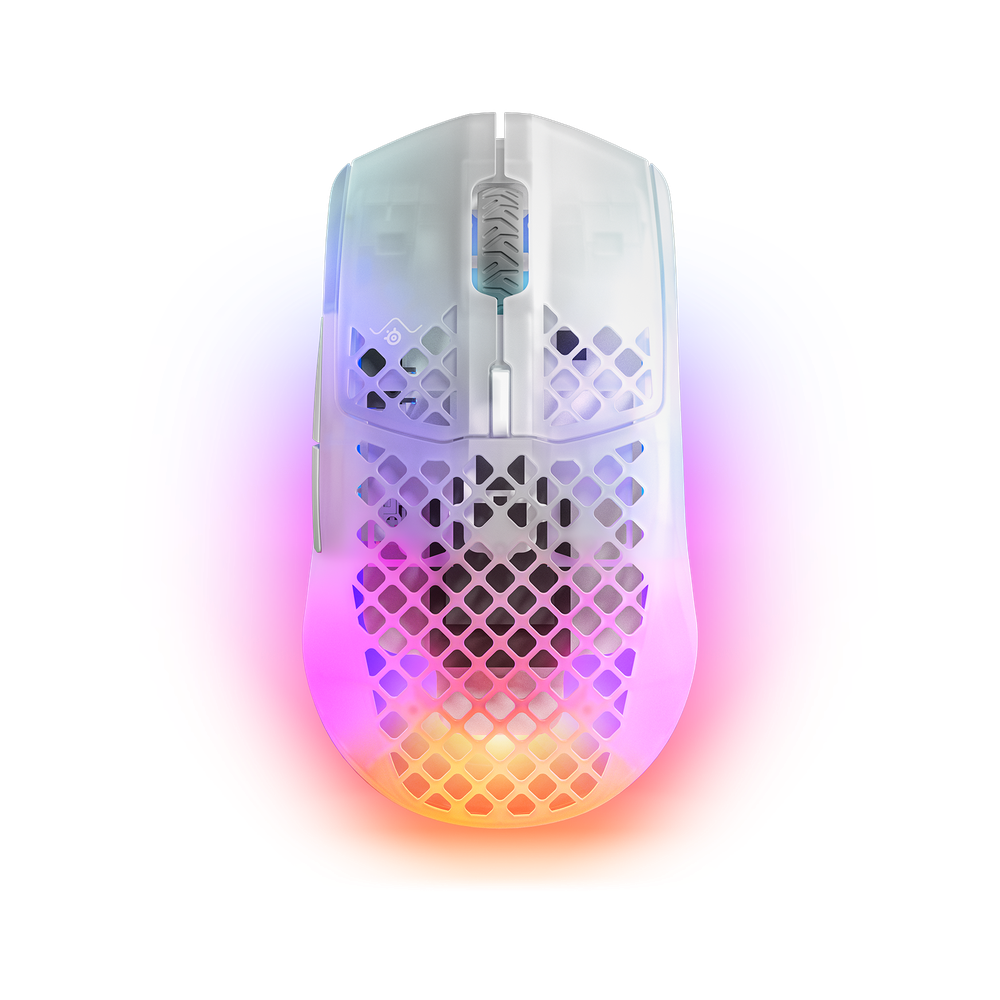 STEELSERIES AEROX 3 (2022) Ghost Wireless Mouse - White