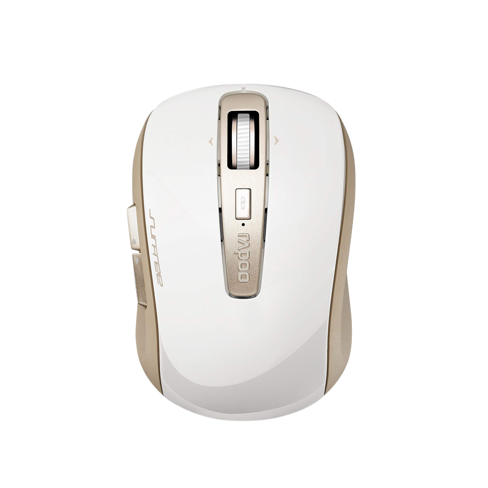 RAPOO Wireless Laser 3920P 5GHz Mouse  - White/Gold