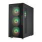 FSP CUT592 4 RGB Fans ATX Case - Black