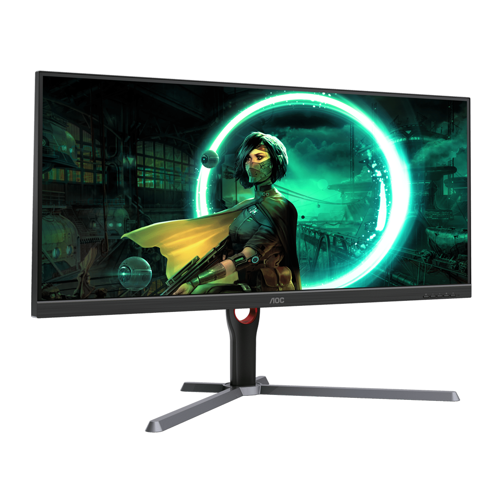 AOC U34G3XM 34 Inch 144Hz WQHD HDMI 2.0 1ms Gaming Monitor - Black