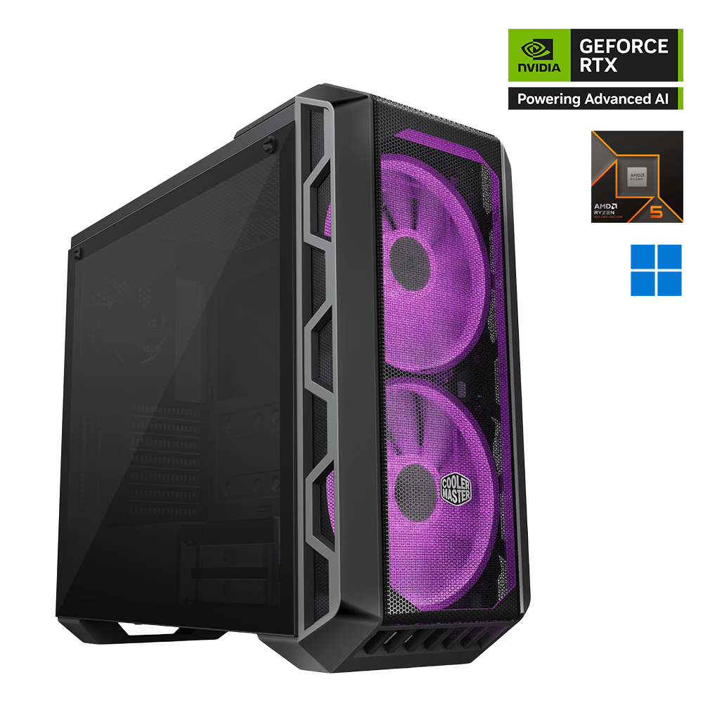BoneJaw Ryzen 5 Nvidia GeForce RTX 5060 Ti EAGLE OC Gaming PC