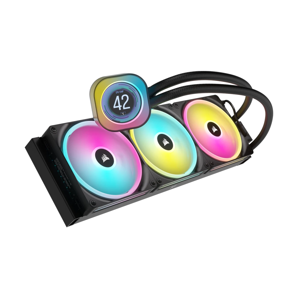 CORSAIR iCUE LINK H170i LCD Liquid CPU Cooler - Black