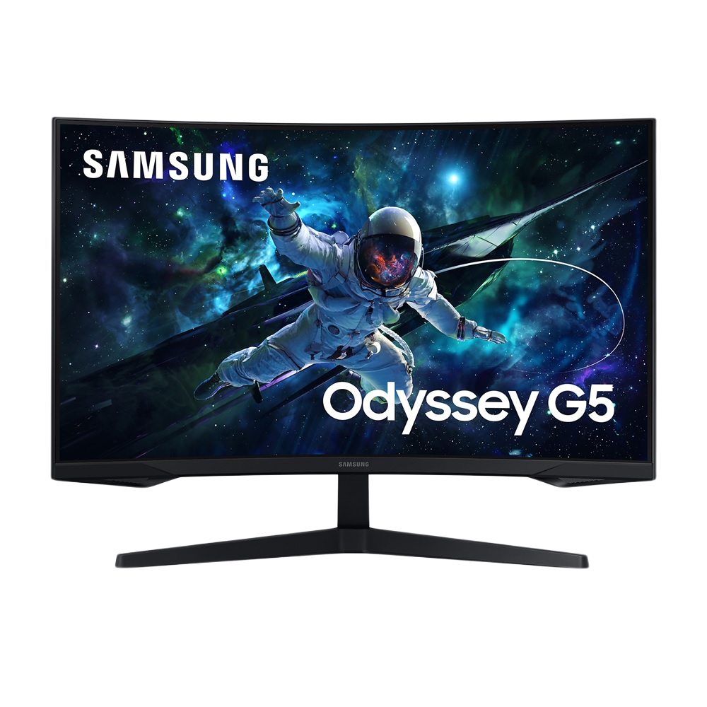 SAMSUNG ODYSSEY 32 Inch G5 G55C QHD 165Hz 1ms HDMI 2.0 Curved Gaming Monitor - Black
