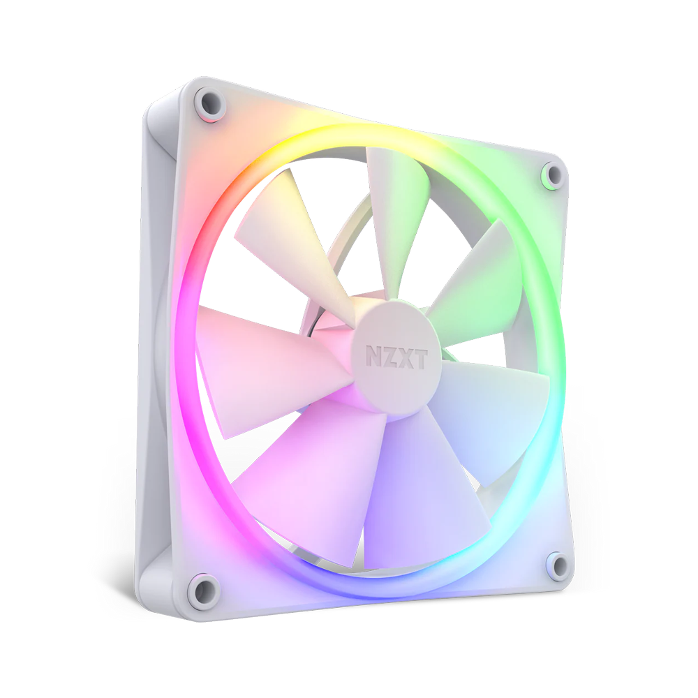 NZXT F140 RGB 140mm RGB Single Fan - White