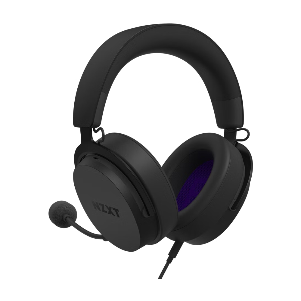 NZXT Wired Closed Back 40mm V2 Headset - Black