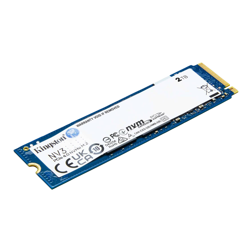 KINGSTON NV3 M.2 2280 PCIe 4.0 GEN4X4 NVMe SSD (R:6,000 MB/s W:5,000 MB/s) - 2TB