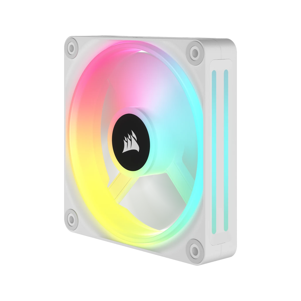 CORSAIR iCUE LINK QX120 RGB 120mm PWM Case Fan Expansion Kit - White