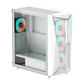 GIGABYTE C301GW V2 4 RGB Fans Mid Tower Case - White