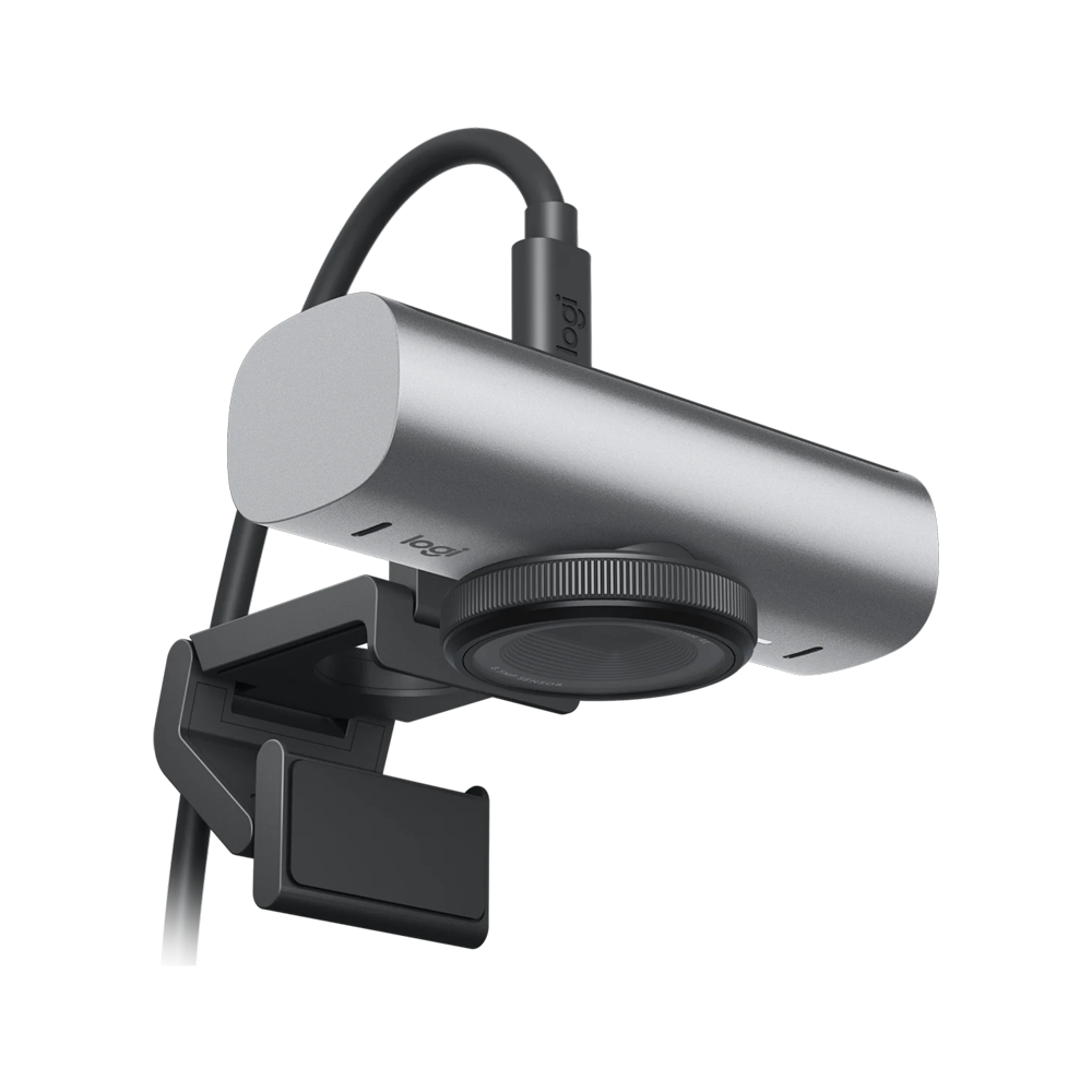 Logitech MX Brio 4K Ultra HD Collaboration and Streaming Webcam - Pale Grey