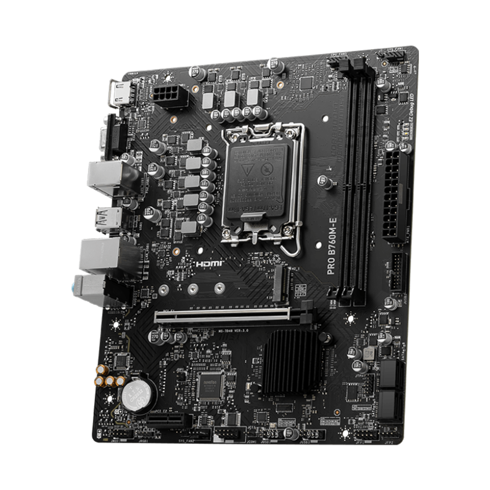 MSI PRO B760M-E DDR5 Motherboard - Black