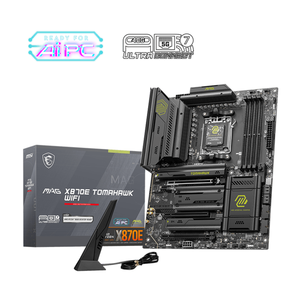 MSI MAG X870E TOMAHAWK WIFI DDR5 Motherboard - Black