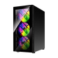 FSP CMT192 Tempered Glass USB 3.0 4 RGB Fans Mid Tower Case - Black