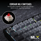 CORSAIR K65 PLUS WIRELESS 75% RGB Mechanical Gaming Keyboard - Black
