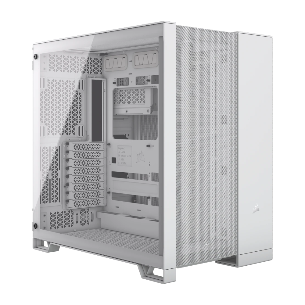 CORSAIR 6500D Airflow Tempered Case - White