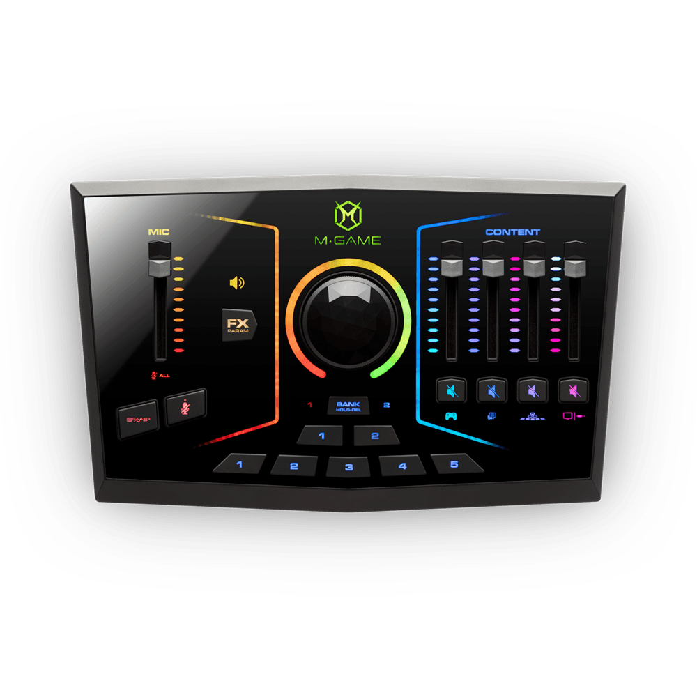 M-GAME RGB DUAL Streaming Mixer - Black