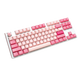 DUCKY ONE 3 TKL HOT SWAP Red Switch Cherry RGB Wired Mechanical Gaming Keyboard - Gossamer Pink