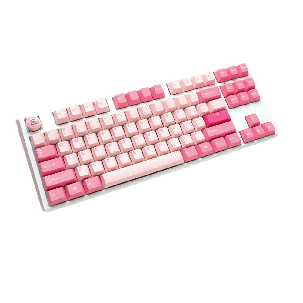 DUCKY ONE 3 TKL HOT SWAP Red Switch Cherry RGB Wired Mechanical Gaming Keyboard - Gossamer Pink