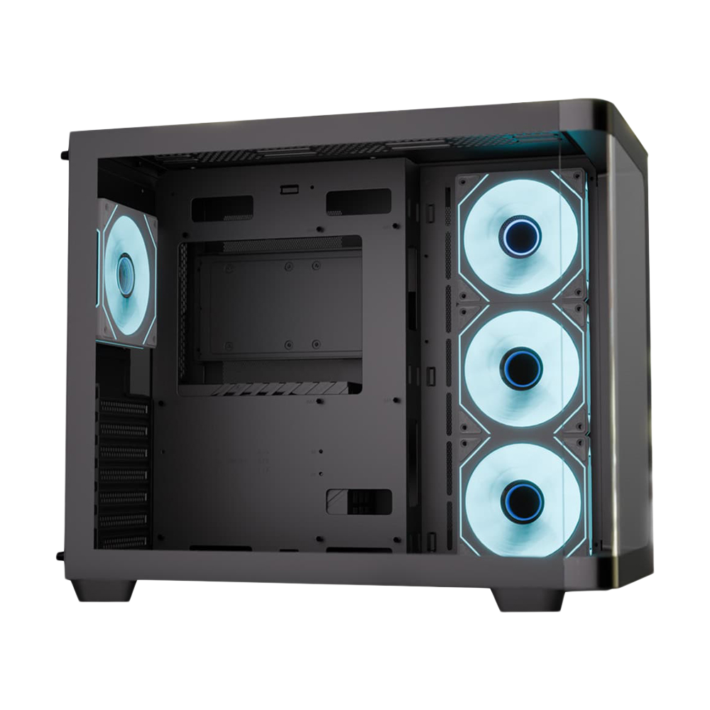 AEROCOOL P500C ARGB Fan x 4 Mid Tower Case - Black