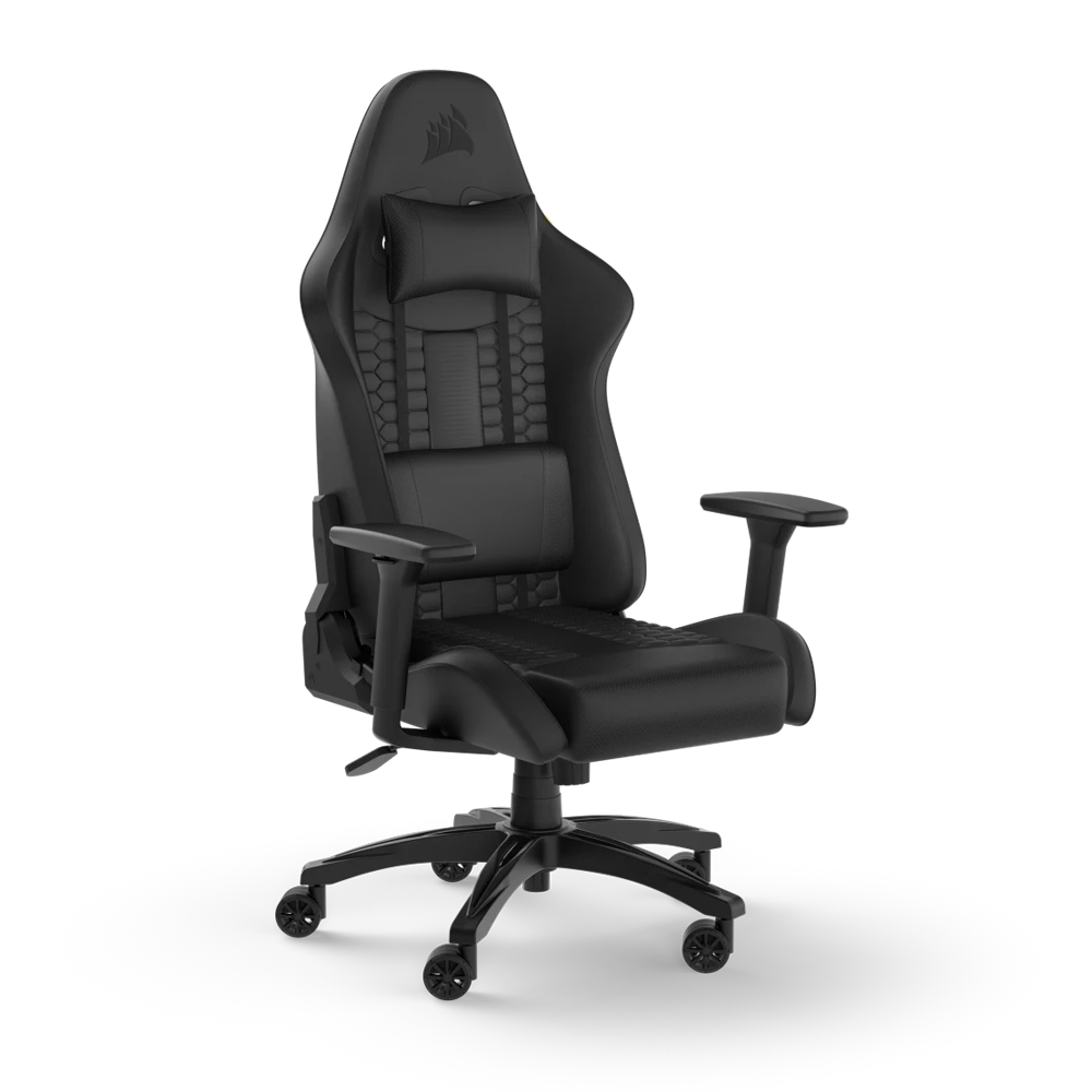 CORSAIR TC100 RELAXED Gaming Chair - Leatherette Black/Black