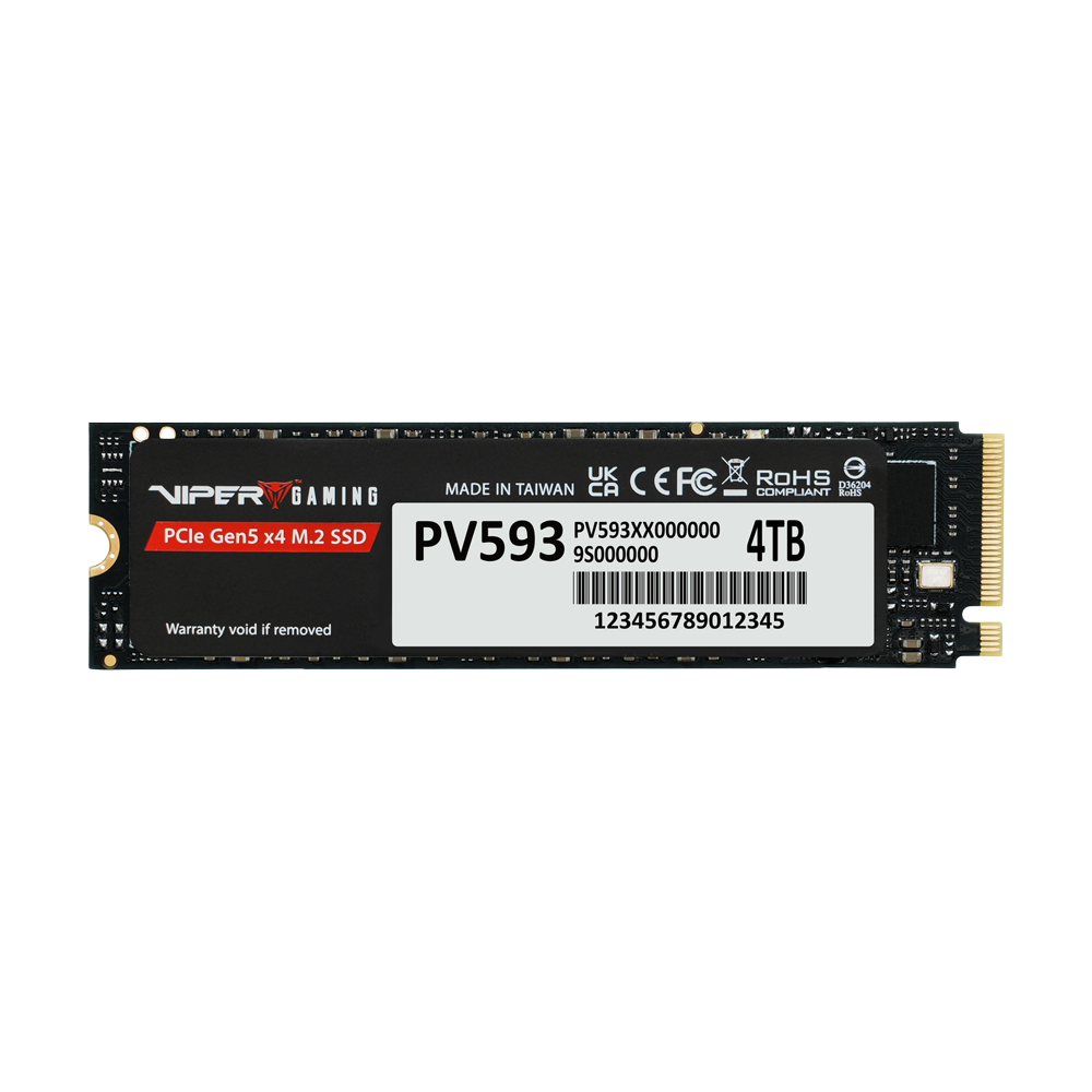 PATRIOT VIPER PV593 M.2 2280 PCIe GEN5X4 NVMe SSD (R:14,000 MB/s W:13,000 MB/s) - 4TB