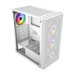 FSP M220 With 4 ARGB Fans Mid Tower Case - White