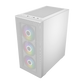 FSP M220 With 4 ARGB Fans Mid Tower Case - White