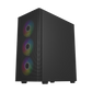FSP M220 With 4 ARGB Fans Mid Tower Case - Black