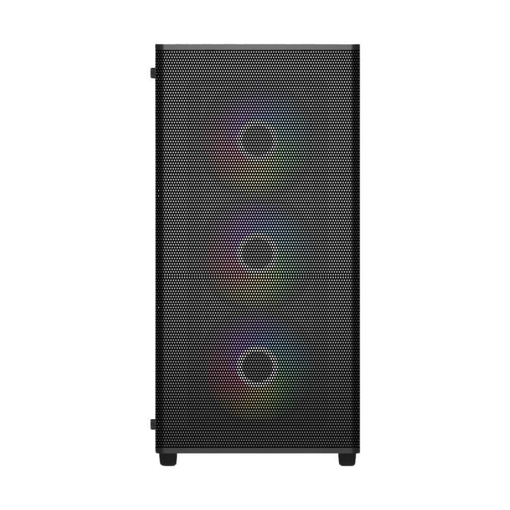 FSP M220 With 4 ARGB Fans Mid Tower Case - Black