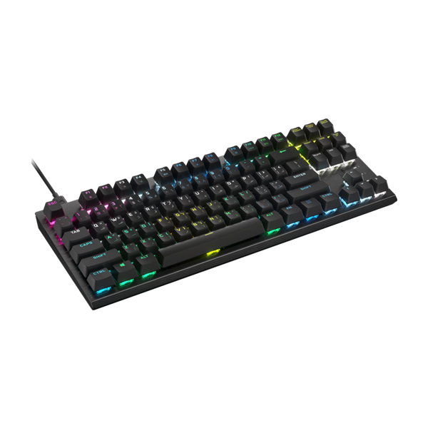 K60 PRO TKL RGB Tenkeyless Optical-Mechanical Gaming Keyboard - CORSAIR OPX  Switch - White (NA)